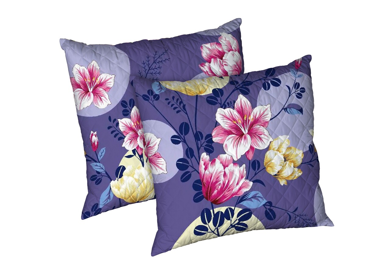 Set 2 perne Bloom, microfibra matlasata Alcam, 70x70 cm - imagine 5